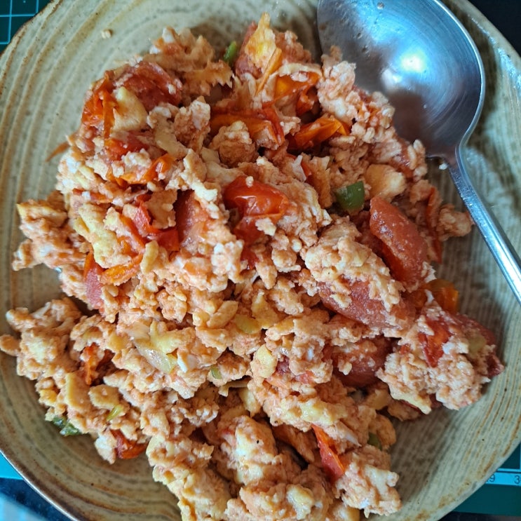  [레시피]부드럽게 술술 넘어가는 토마토달걀볶음