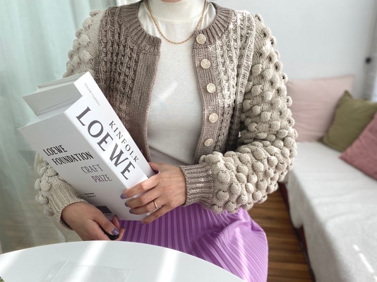  LEINWANDE 디자이너 브랜드  여성니트가디건으로 크롭패션 완성 팁!