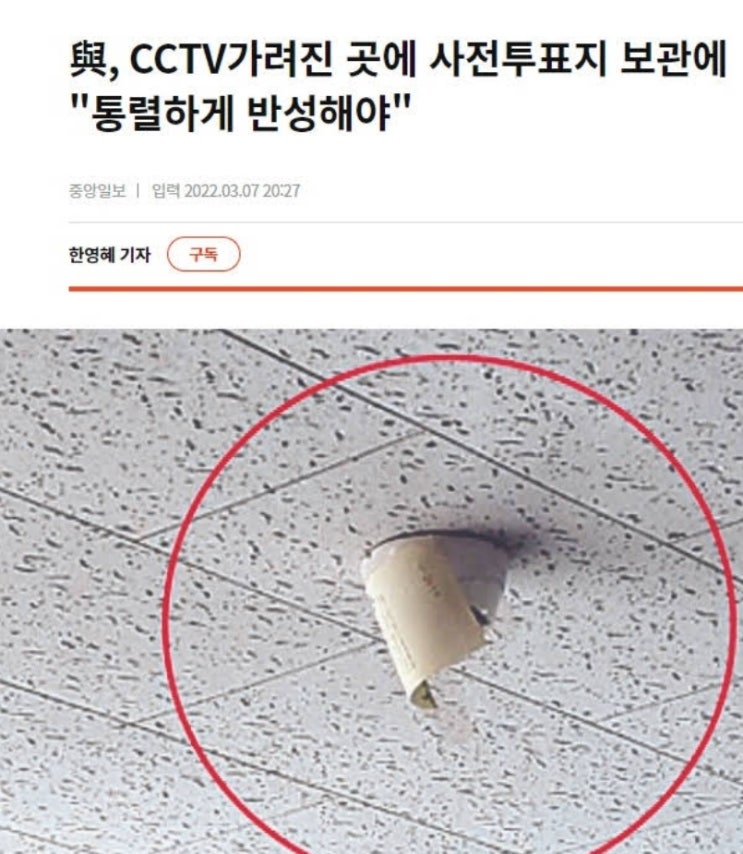20대 대통령 선거 사전투표 문제점