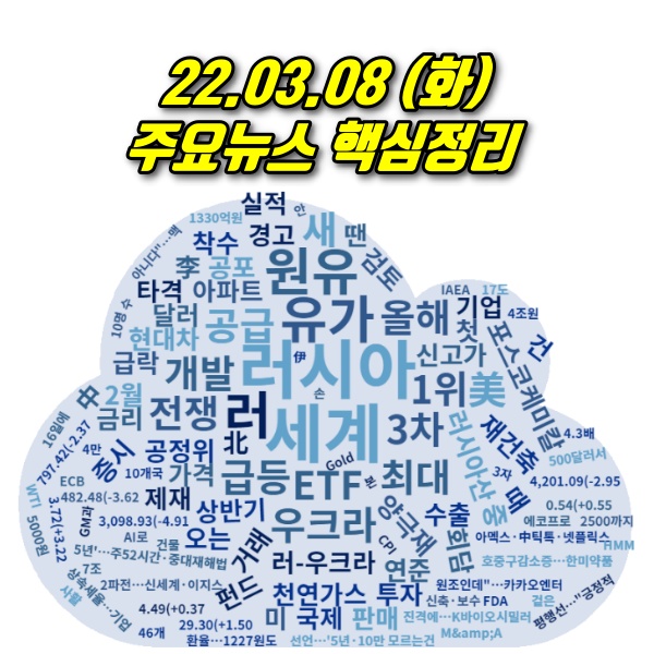  22.03.08(화) 주요뉴스 핵심정리