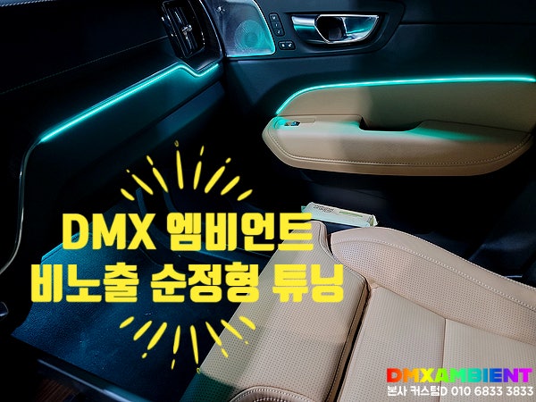  김포 일산 엠비언트 비노출 전문 디엠엑스에서 볼보 XC90 무드등 실내 튜닝하다!