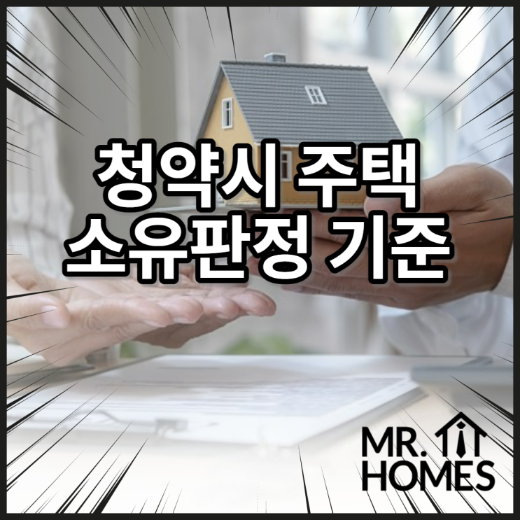  청약시 주택수 미포함 조건, 주택소유 여부 판정기준