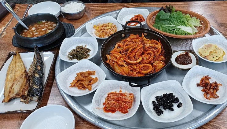  원주 IC 근처 가성비 좋은 원주 태장동 한식 기사식당 아침식사 맛집 백반이 4000원
