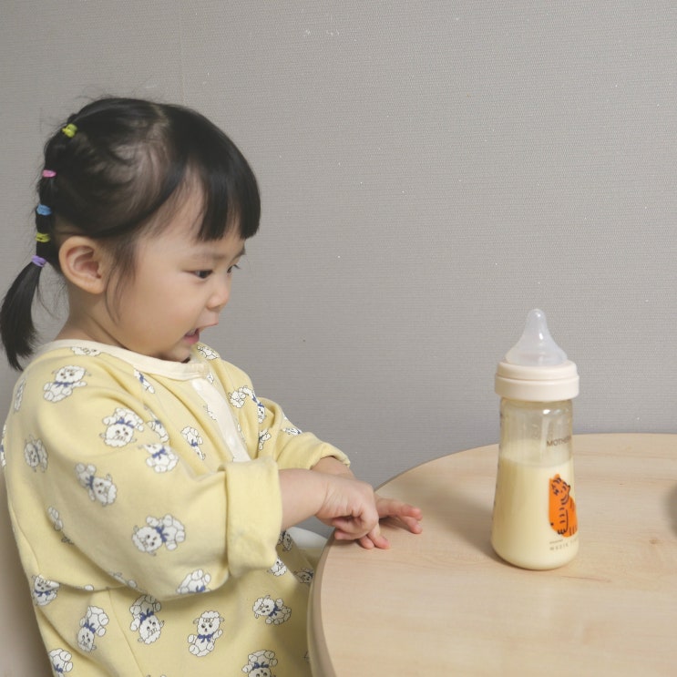  마더케이젖병 무직타이거 콜라보 귀여워서 오열