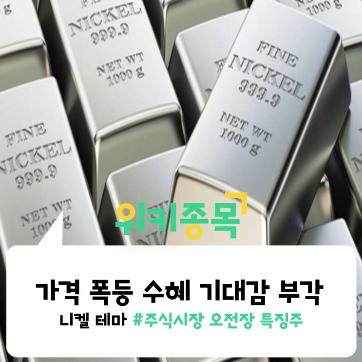  [위키종목] 가격 폭등 수혜 기대감에 급등하는 테마가 있다?