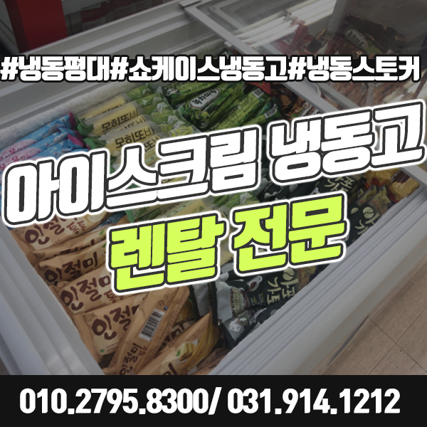  아이스크림 냉동고 대여 쇼케이스냉동고 냉동스토커