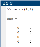  [매트랩] Array Creation : zeros, ones, colon operator, linspace, logspace
