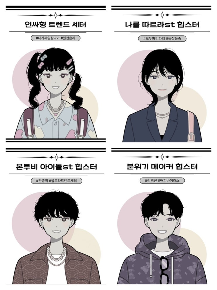  [ 재밌는테스트 / 심리테스트 ] 푸망 힙스터테스트, mbti 결과공유