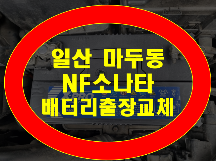  마두동 배터리 NF소나타 밧데리 방전 무료출장교체