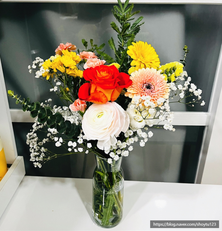 [W-4] 남자친구 부모님 첫인사 선물 꽃선물 꽃다발편 (만개꽃집예약필수)