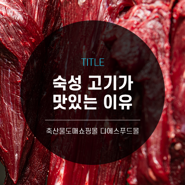 [디푸의 고기정보]숙성 고기가 맛있는 이유