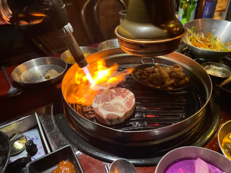 신당역 동대문DDP 맛집 불향 가득 이베리코 꽃목살 그릴1492 본점