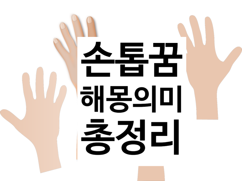 손톱 빠지는꿈 자르는꿈 부러지는꿈 해몽 손톱꿈 의미 정리