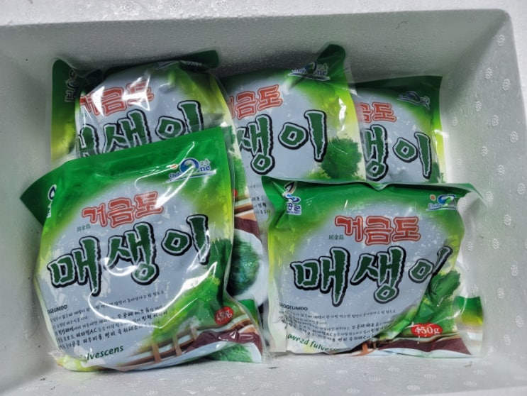  냉동 매생이 판매 쇼핑몰 추천 "거금도상회" 매생이 냉동 보관