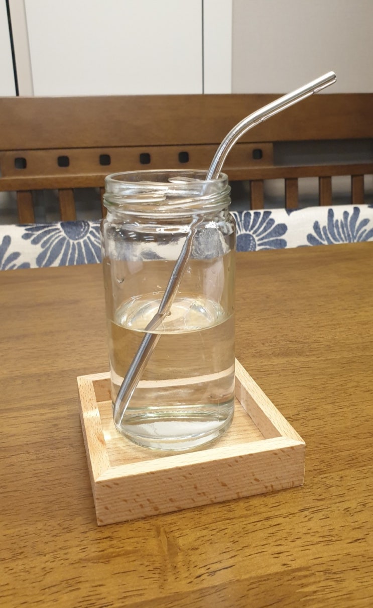  유리병을 유리컵으로 사용하기(zerowaste)(제로웨이스트)(버리지말아요)(활용하기)(내돈내산)