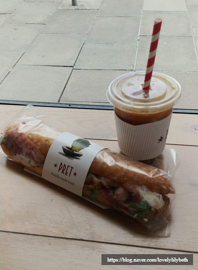  Pret a Manger, 추천 메뉴와 영국의 점심시간