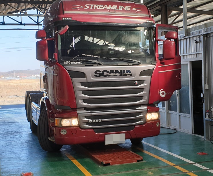  스카니아 G450,테슬라 모델3 - 영천 그린정비