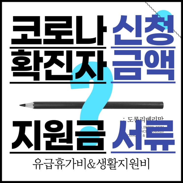 코로나 확진자 지원금 핵심정리(ft.유급휴가비 생활지원비)