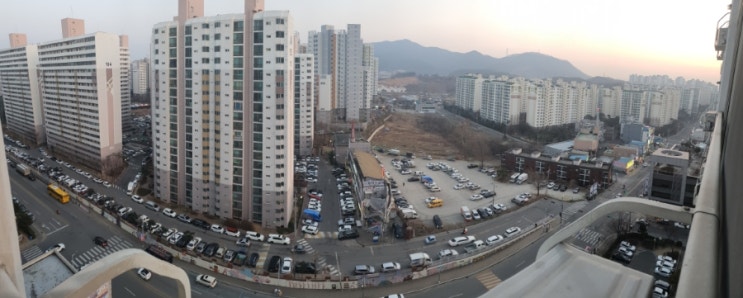  배방 삼정그린코아파트에서 바라본 배방 전망, 배방 야경 (배방 한도아파트,푸르지오,비발디,중앙하이츠2차,6차한성필하우스)