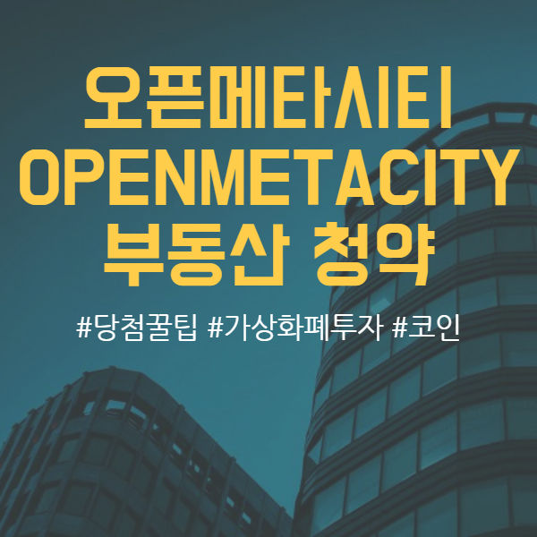  오픈메타시티(OPENMETACITY) 청약 당첨 도전해보기