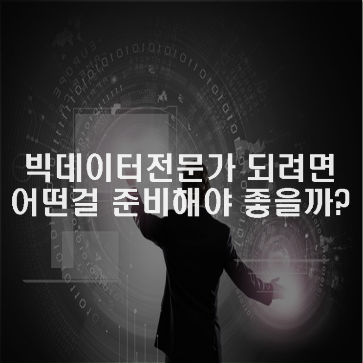  빅데이터전문가 되려면 어떤걸 준비해야 좋을까?