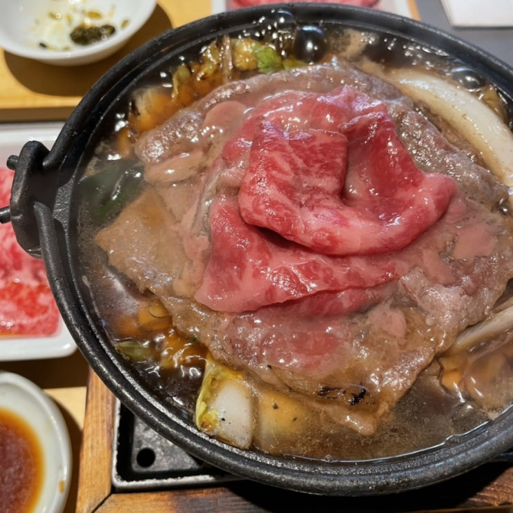  이태원 몬드리안호텔 타카 채끝등심 스키야키 런치세트! (TAKA)