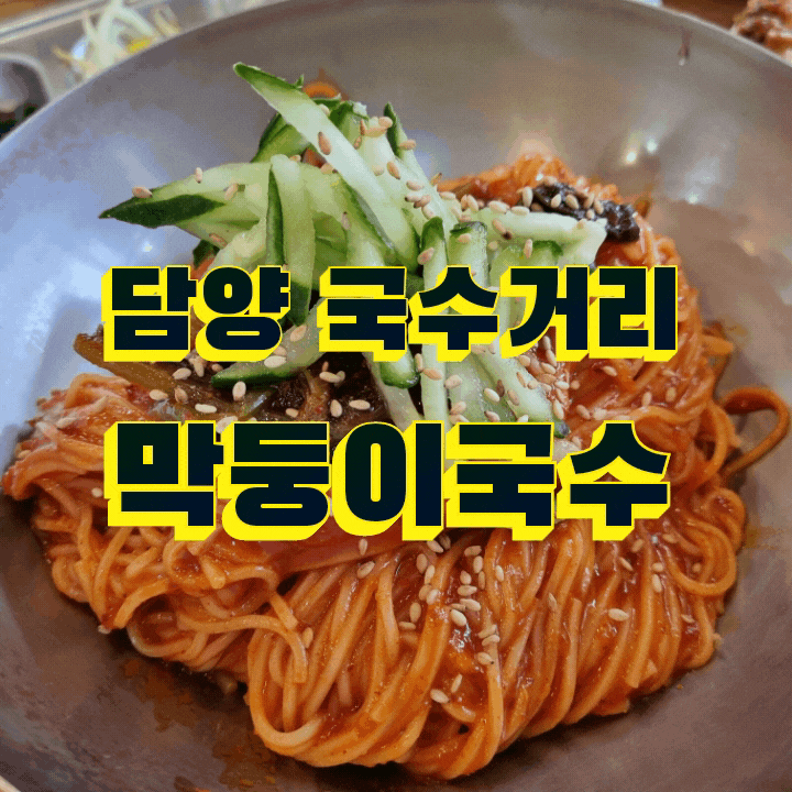  전남 담양 가볼만한곳 국수거리 " 막둥이국수 "