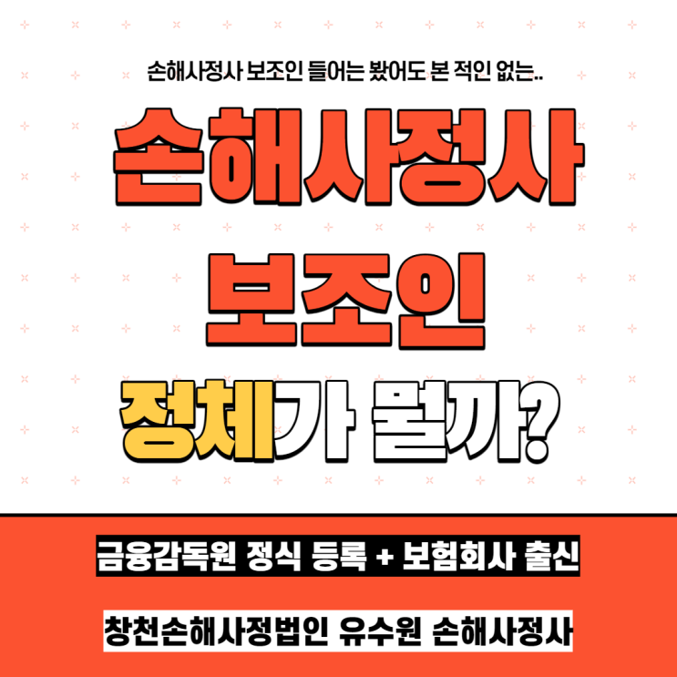  손해사정사보조인 하는 일, 무엇을 하는 사람일까요?