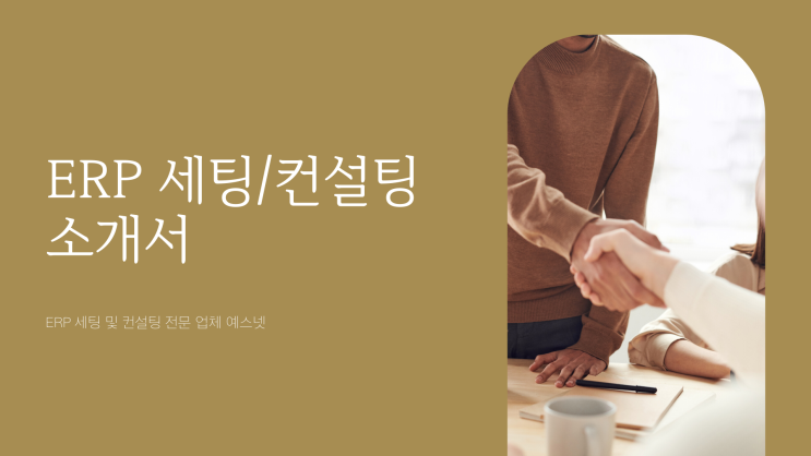  ERP 세팅&컨설팅 전문기업 예스넷