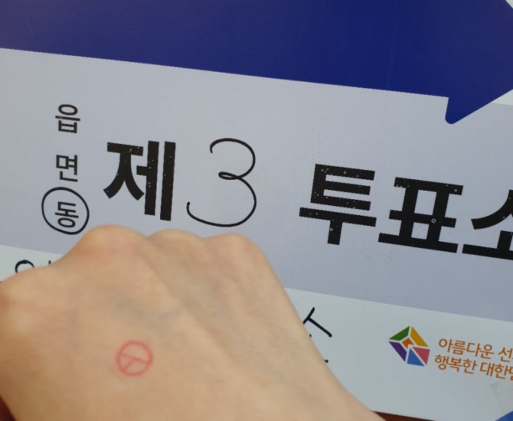  제20대 대통령선거 투표하고 왔어요~
