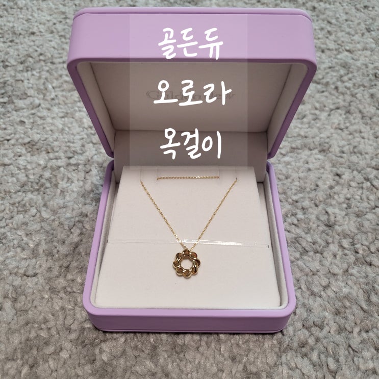  골든듀 오로라 목걸이 / 알러지 없는 귀걸이 저렴템 추천