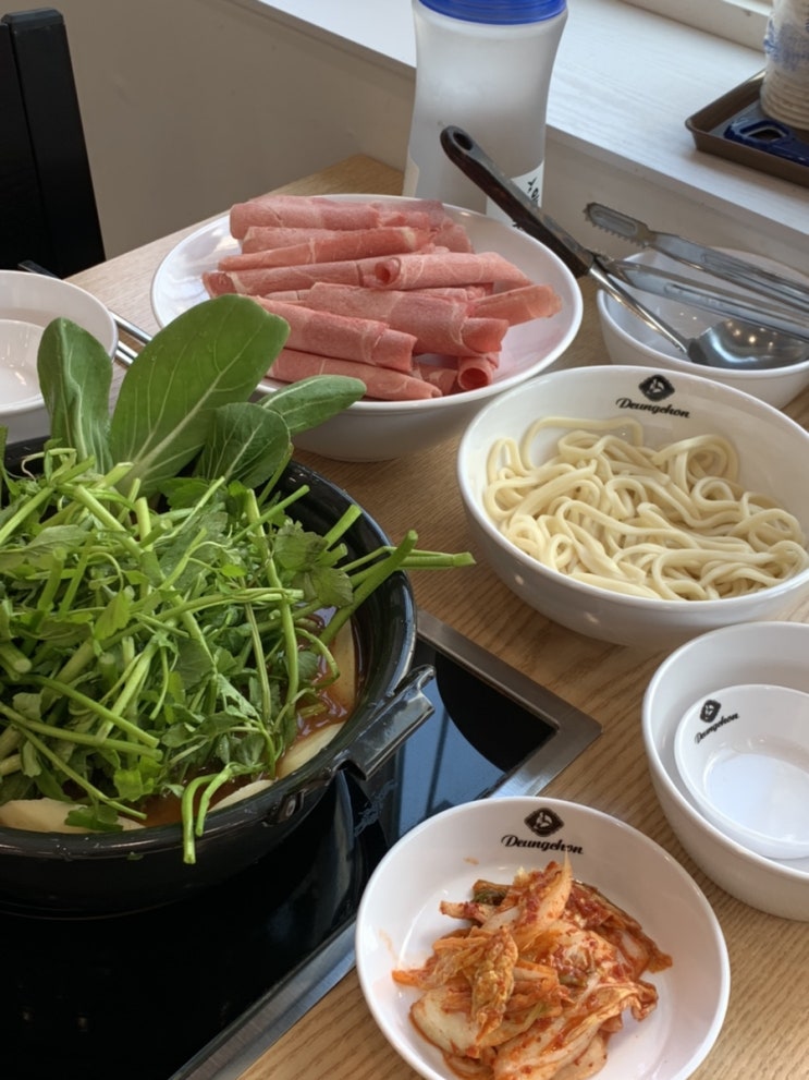  마포역 맛집_등촌샤브칼국수 얼큰한 칼국수와 샤브샤브