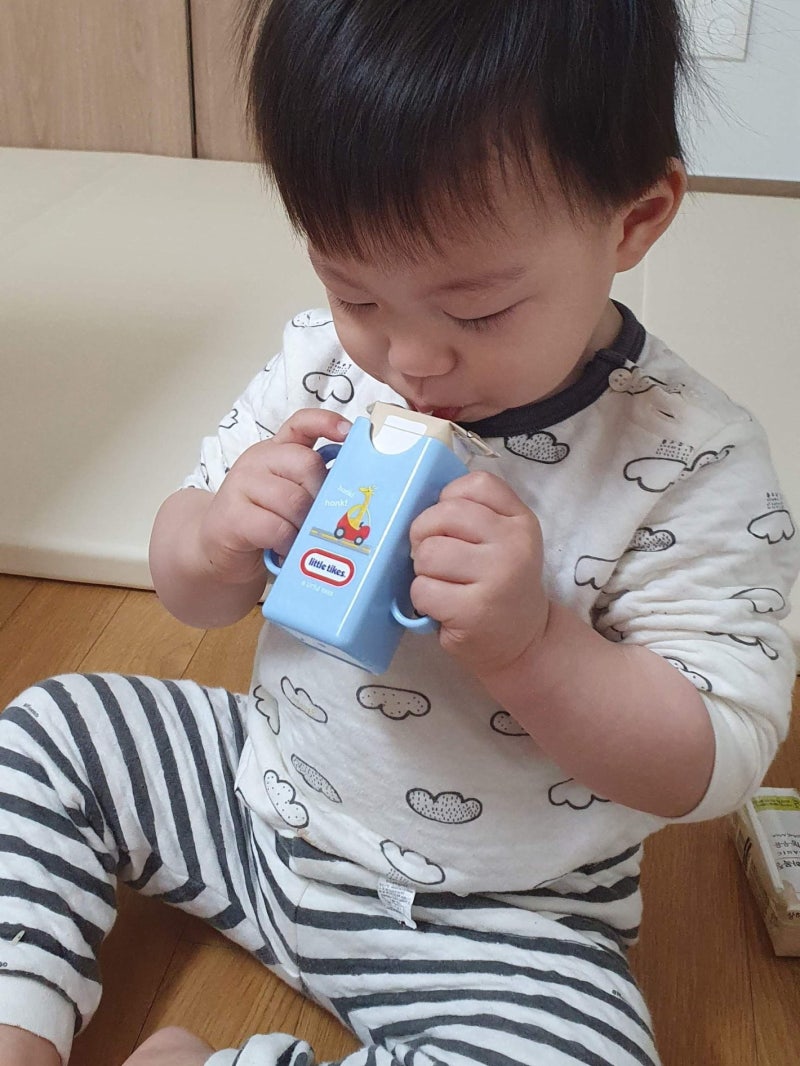 상하목장 멸균우유 125 아기에겐 이사이즈가 딱