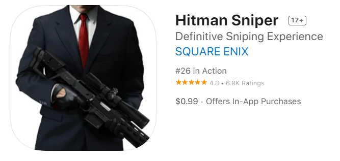  [IOS 게임] Hitman Sniper 이 한시적 무료!