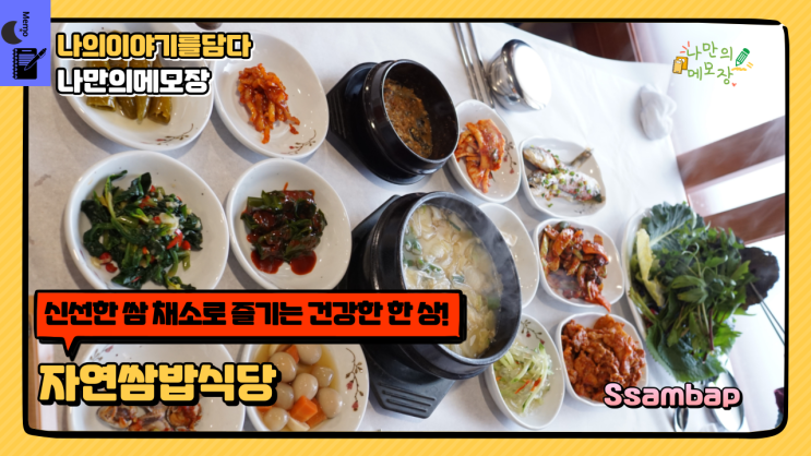  [대천 보령 맛집] 신선한 쌈 채소로 즐기는 건강한 한 상 자연 쌈밥 식당