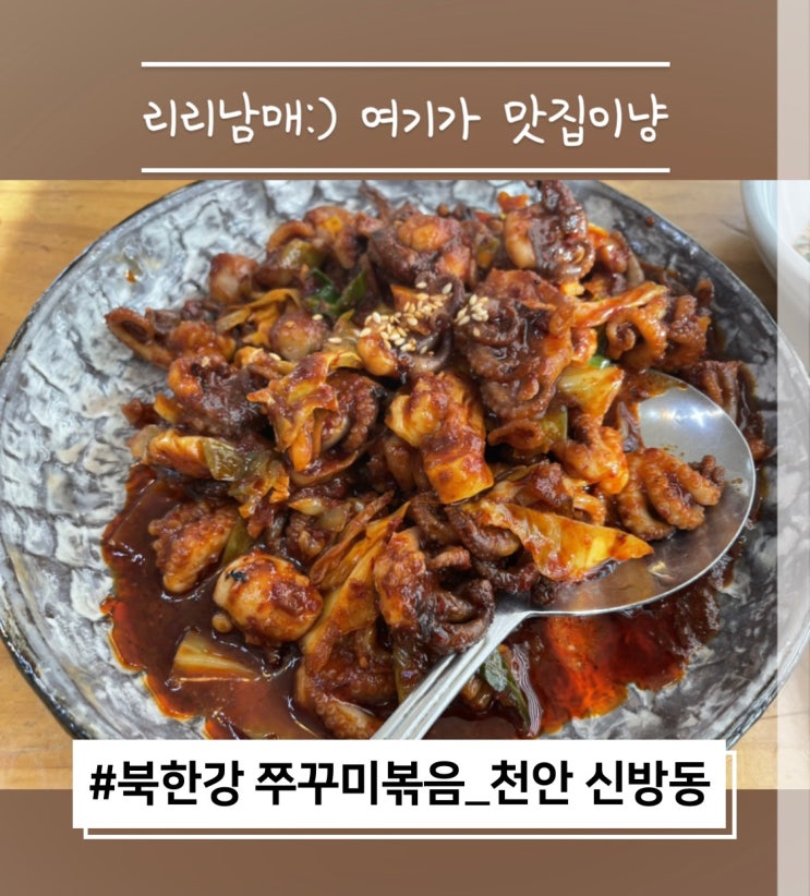  북한강 쭈꾸미볶음 천안 신방점 통정지구 맛집