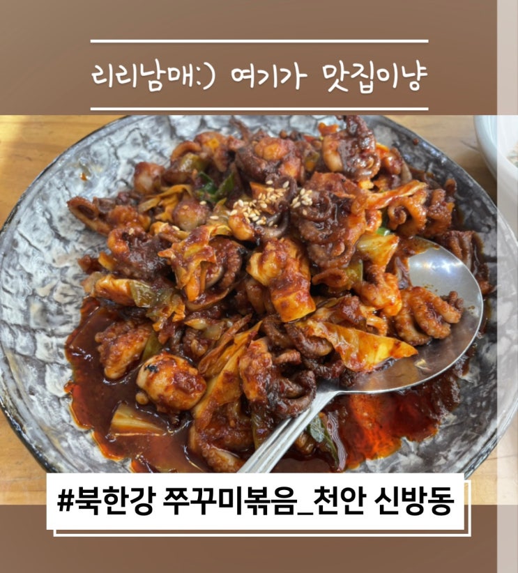 북한강 쭈꾸미볶음 천안 신방점 통정지구 맛집