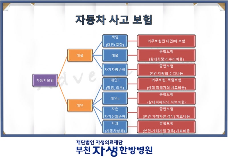 부천자생한방병원 교통사고 진료요령 / 자동차보험종류알아보기