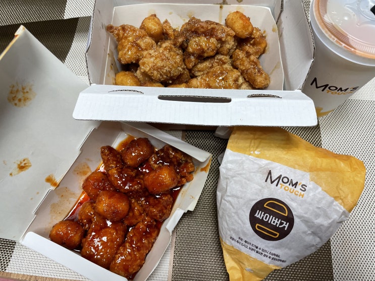  맘스터치 : 싸이버거보다 좋아하는 맘스터치 떡강정 , 닭강정 맛집