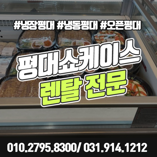  평대쇼케이스 렌탈 냉동 냉장 오픈 진열 평대