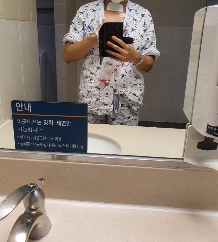  2021년7월29~8월1일 - 갑상선암 전절제 수술 후 입원, 입원 생활, 퇴원까지