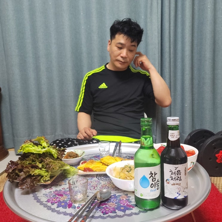  처음처럼 빠삐꼬 소주 달아요