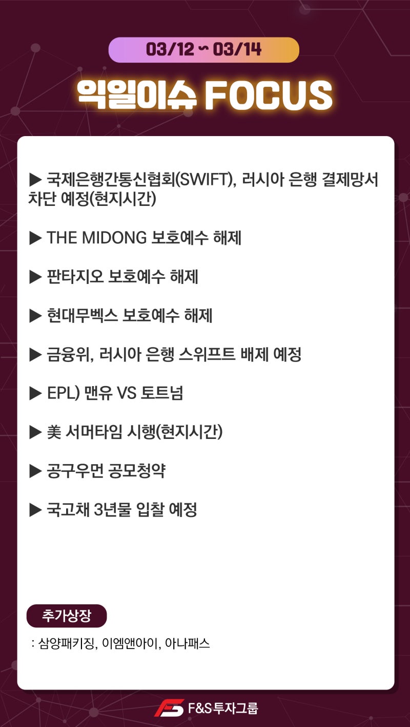 03.12~03.14_익일 이슈 FOCUS : 네이버 블로그