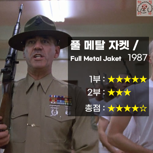 영화 풀 메탈 자켓 1부 리뷰 (Full Metal Jaket, 1987)