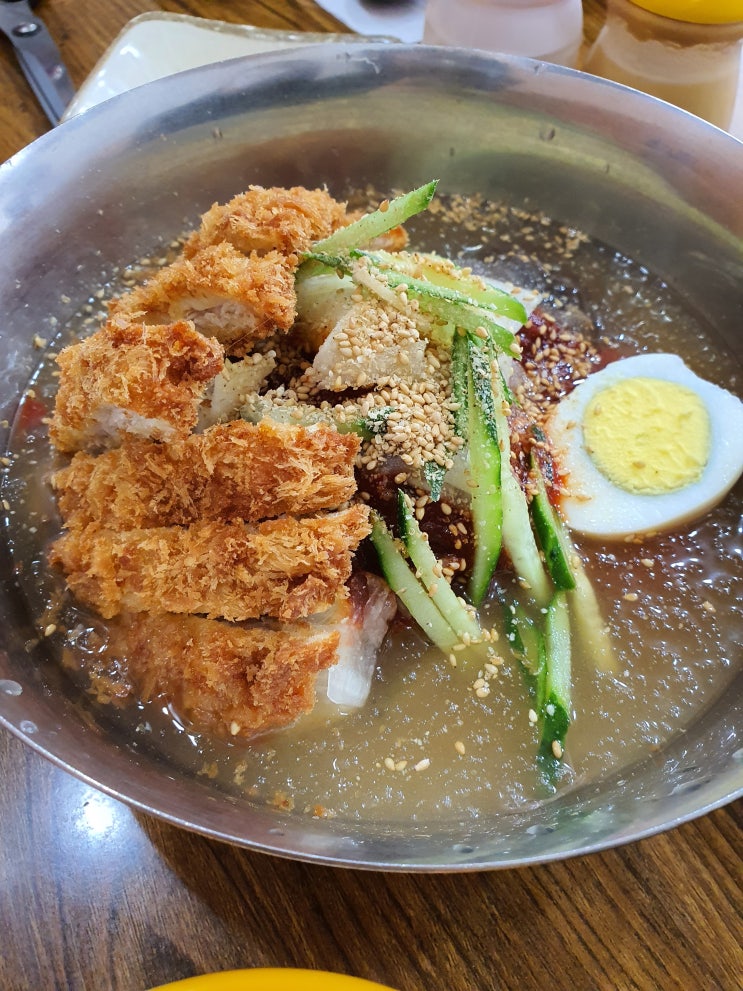 [판교] 돈까스냉면 맛집 '매콤돈가스칡냉면'  찐후기