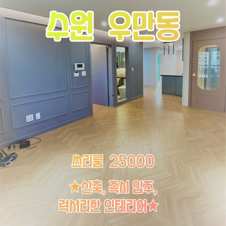  공간가치 #9/수원 우만동/신축 다세대/아이있는 집으로 최적화/공원 뷰/전세