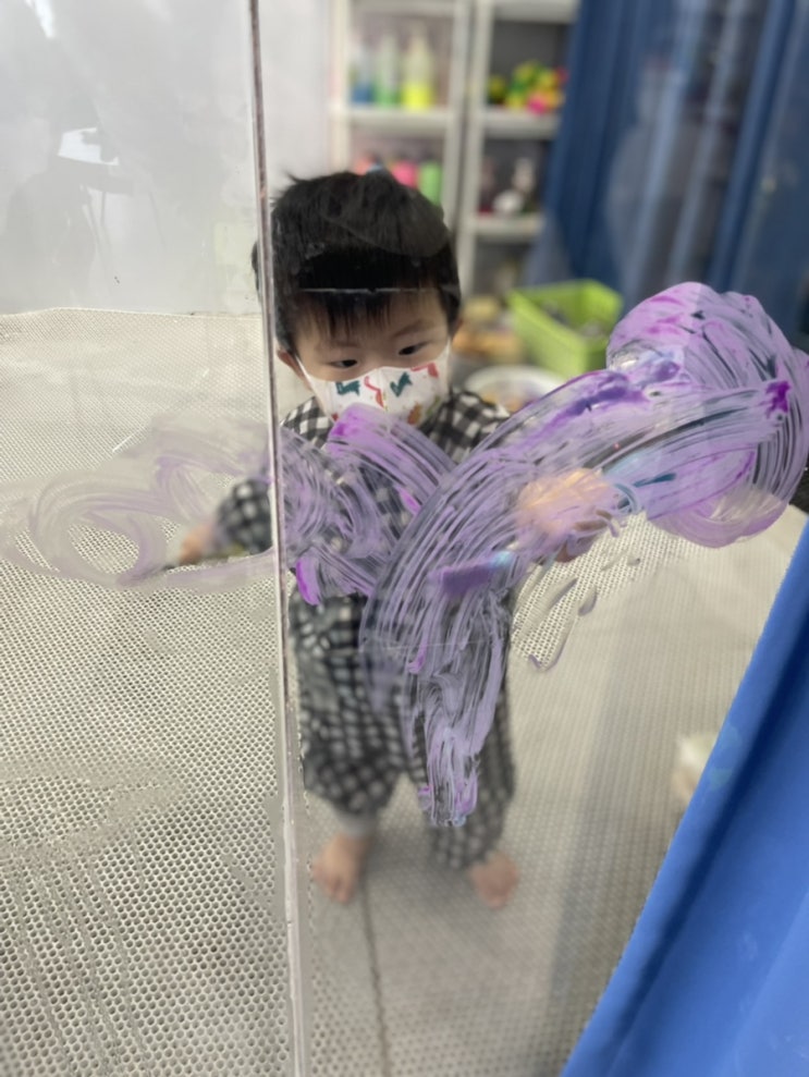  22개월아기 송도 하이피카소 후기 물감홀릭 탐사워셔블 핑거페인트 물감 구매