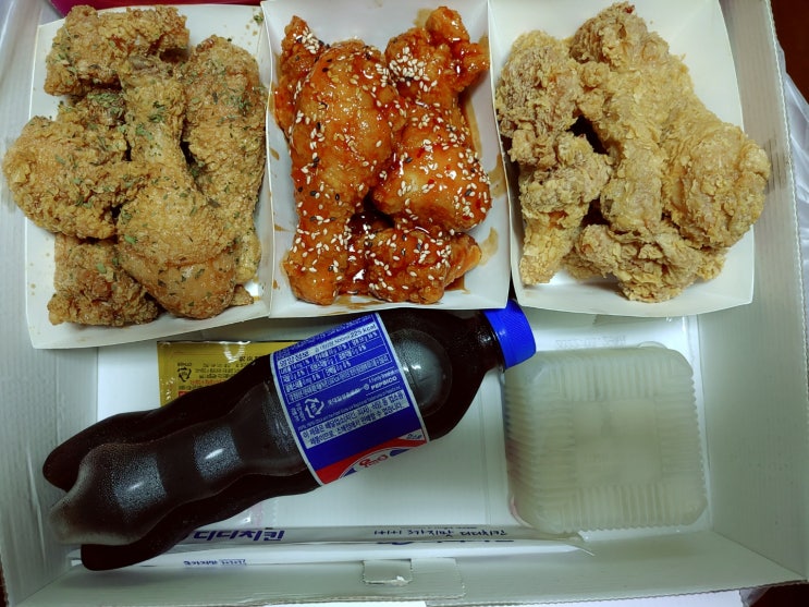  디디치킨(세가지맛 콤보)- 인천 연수구 옥련점