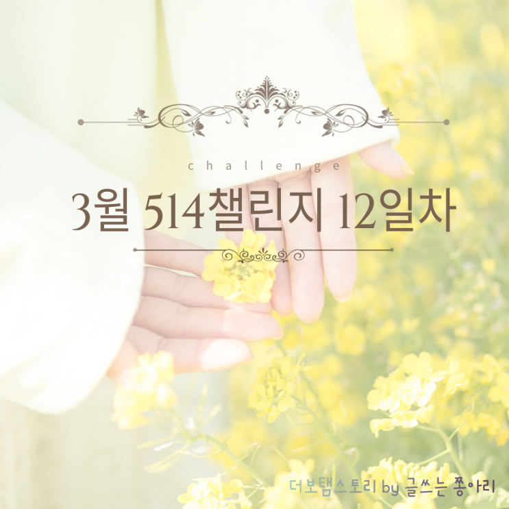  이제는 부캐시대! 저의 부캐는?_세 번째 514챌린지 12일차