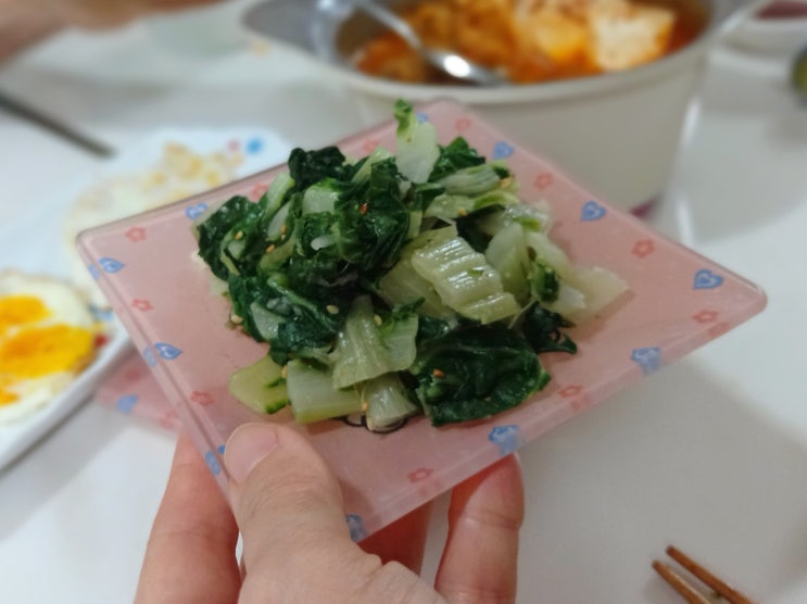  근대나물 무침 비빔밥 생각나는 반찬 근대요리 이거지